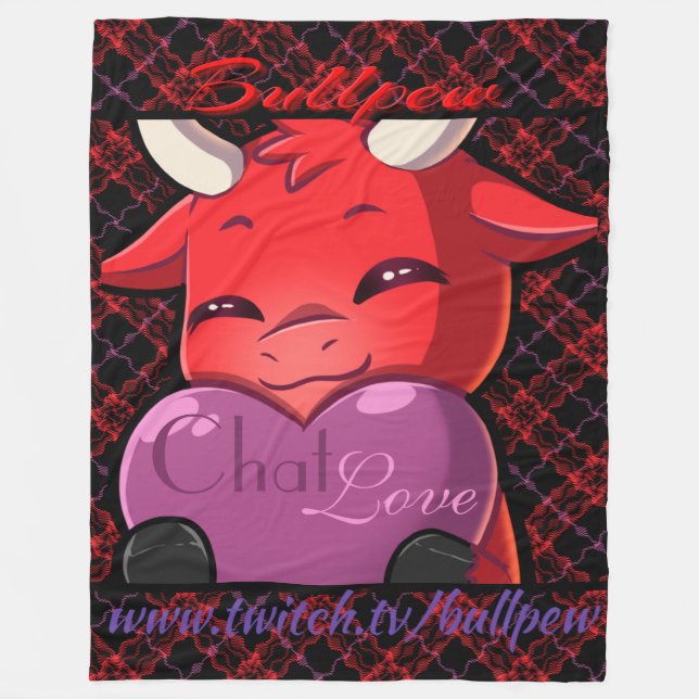 Chat Love 2 Fleece Blanket (Front)