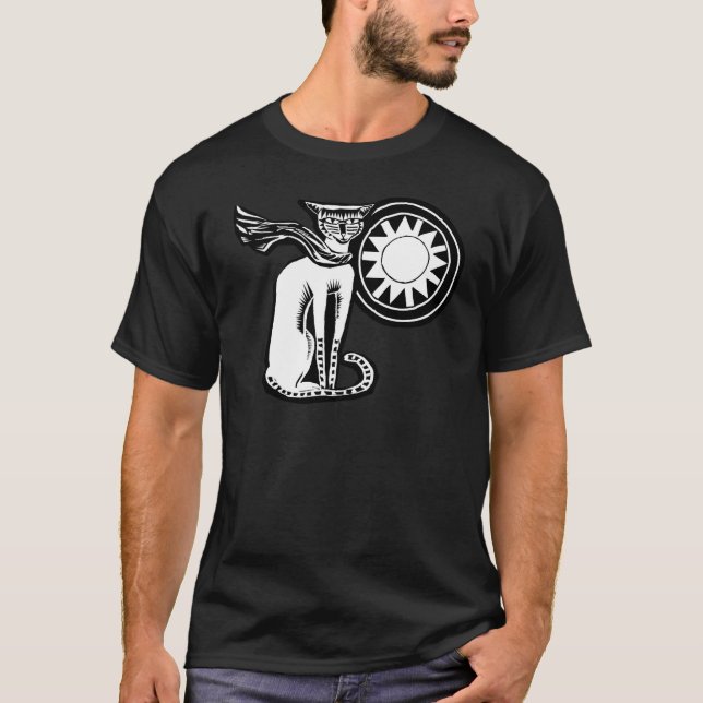 chat noir Basic Dark T-Shirt (Front)