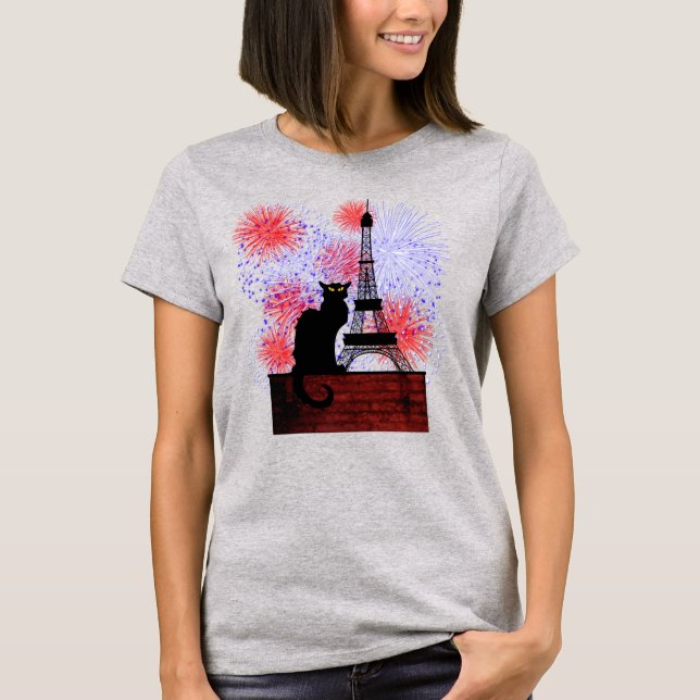 Chat Noir Bastille Day T-Shirt (Front)