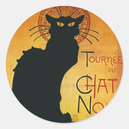 Chat Noir _ Black Cat Classic Round Sticker
