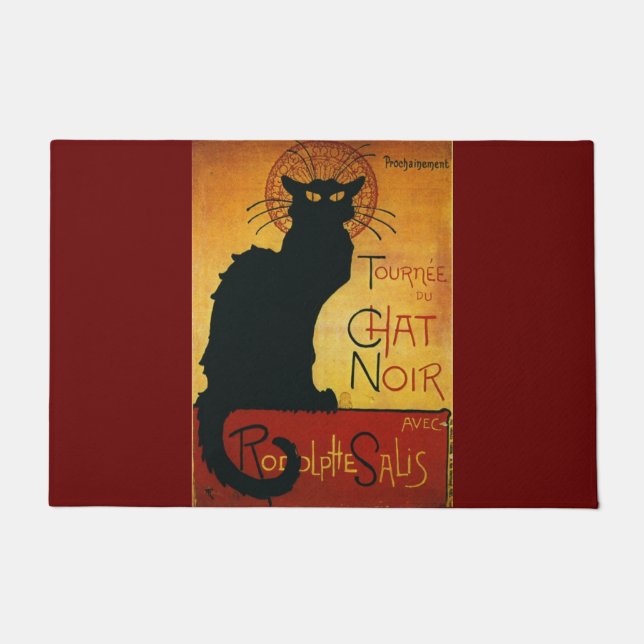 Chat Noir - Black Cat Doormat (Front)