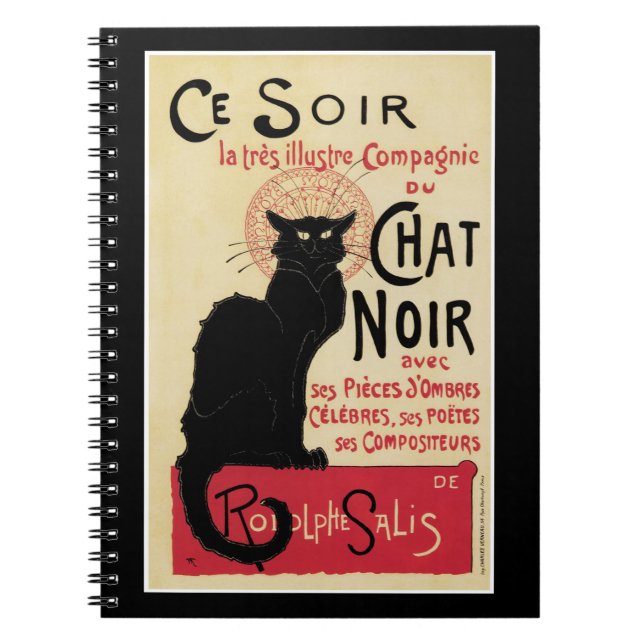 Chat Noir~Black Cat Notebook (Front)