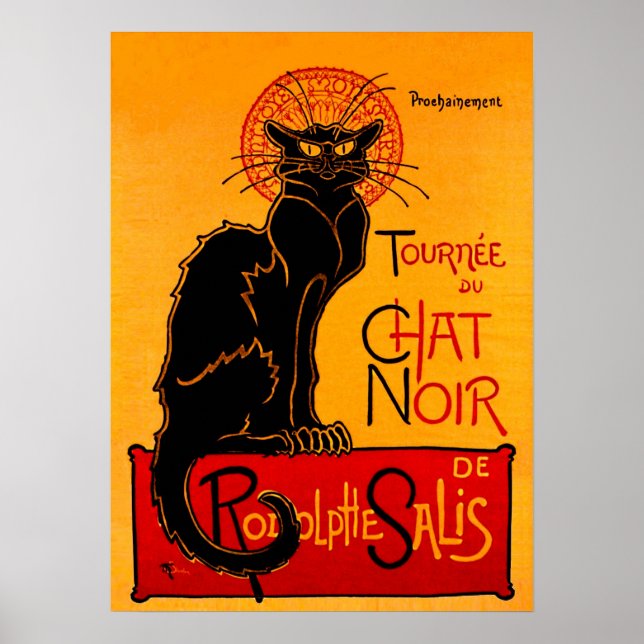CHAT NOIR (black cat) ~ Poster (Front)