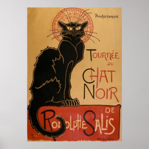 Chat Noir  Black Cat Poster