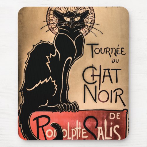 Chat Noir _ Black Cat Poster Mouse Pad