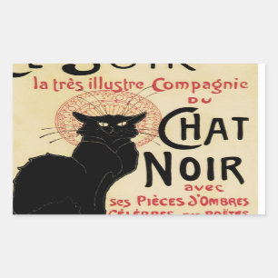 Chat Noir~Black Cat Rectangular Sticker