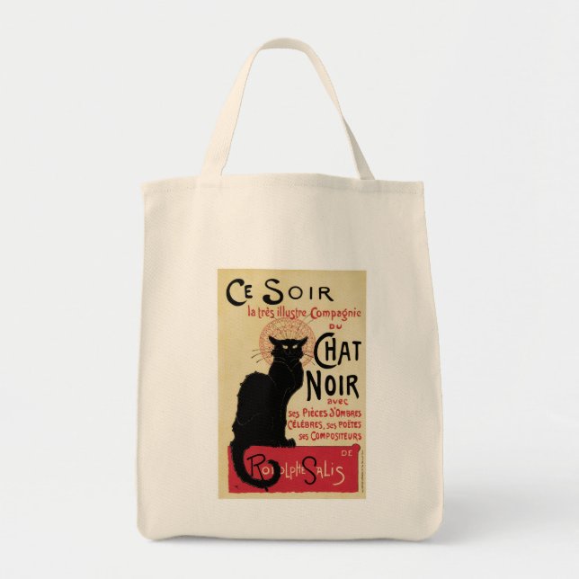 Chat Noir~Black Cat Tote Bag (Front)