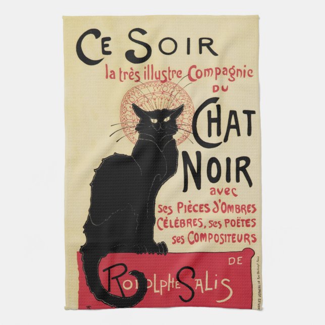 Chat Noir~Black Cat Towel (Vertical)