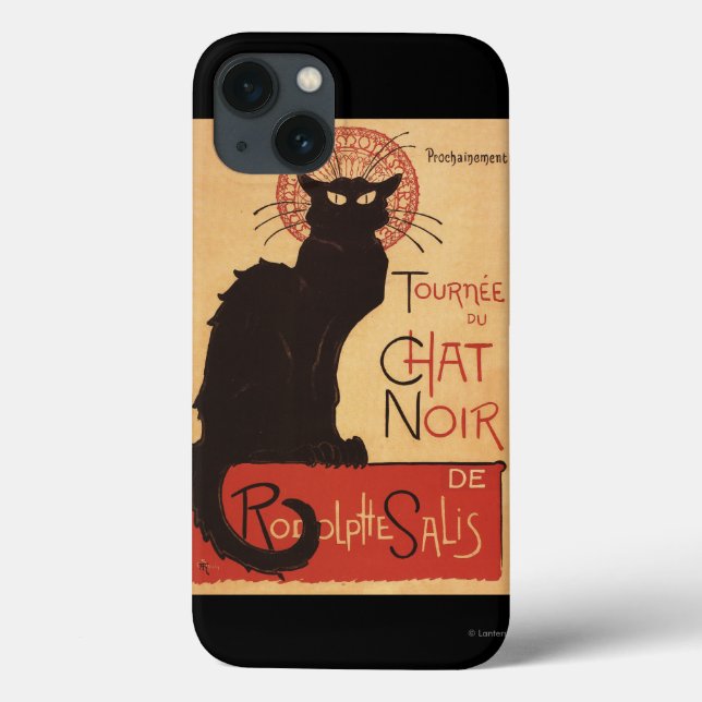 Chat Noir Cabaret Troupe Black Cat Promo Poster Case-Mate iPhone Case (Back)