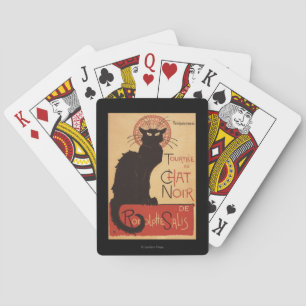 Chat Noir Cabaret Troupe Black Cat Promo Poster Poker Cards