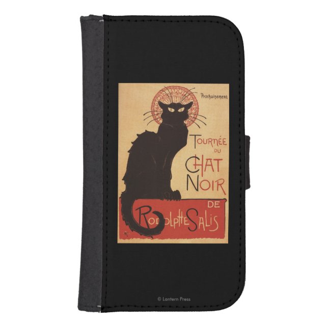 Chat Noir Cabaret Troupe Black Cat Promo Poster Samsung Galaxy Wallet Case (Front)