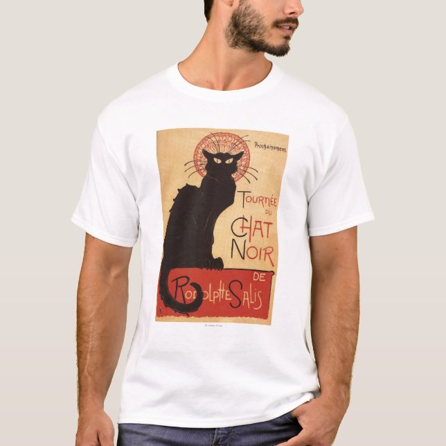 Chat Noir Cabaret Troupe Black Cat Promo Poster T-Shirt (Front)