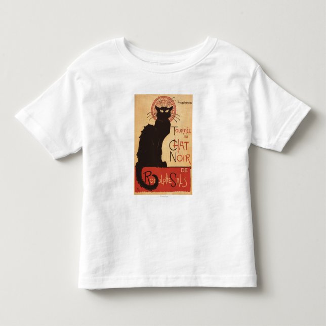 Chat Noir Cabaret Troupe Black Cat Promo Poster Toddler T-shirt (Front)
