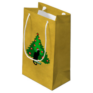 Chat Noir Christmas Small Gift Bag