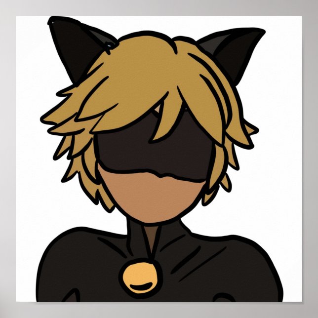 Chat Noir color Poster (Front)