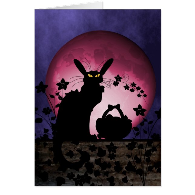Chat Noir Easter Cat Cards (Front)