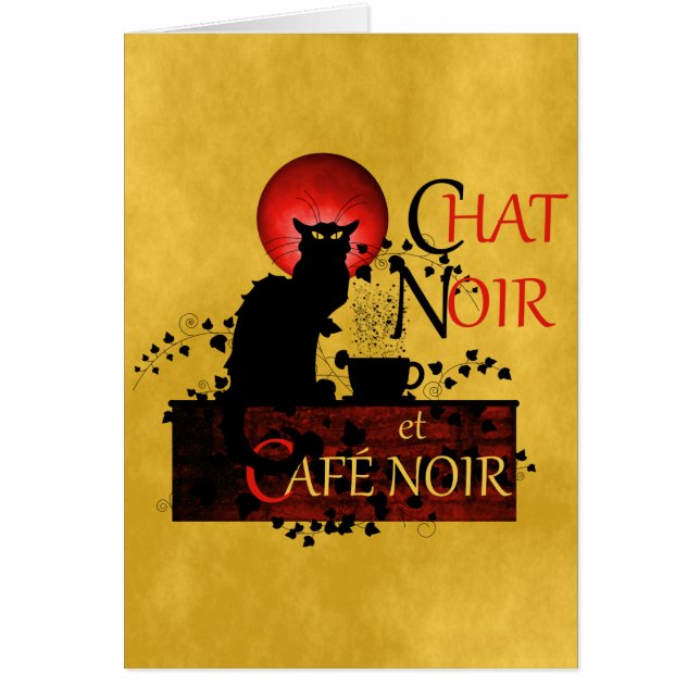 Chat Noir et Café Noir Cards (Front)