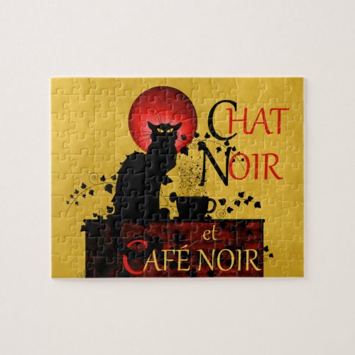 Chat Noir et Caf Noir Jigsaw Puzzle