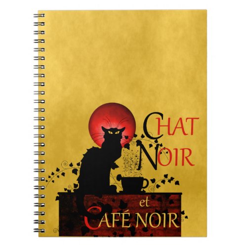 Chat Noir et Caf Noir Notebook