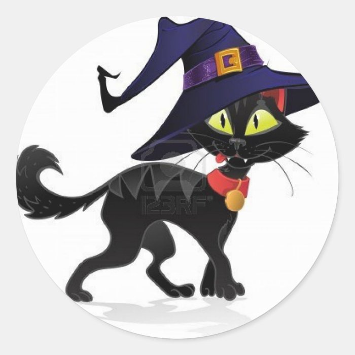 Chat noir Halloween Sticker