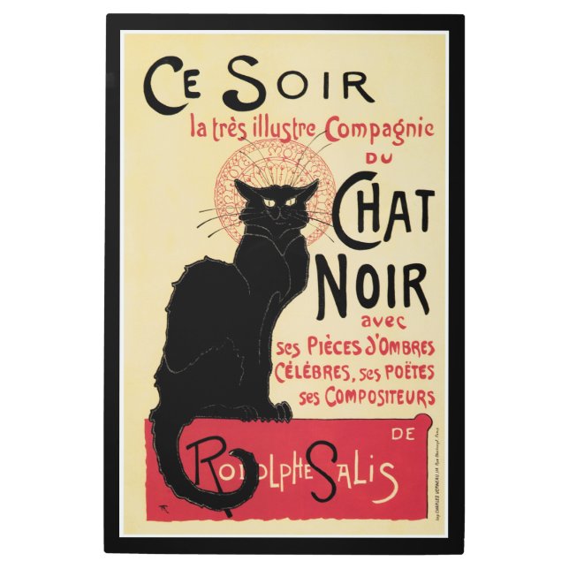 Chat Noir Metal Print (Front)