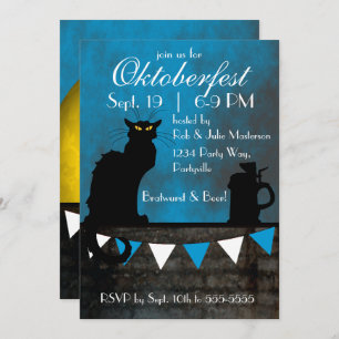 Chat Noir Oktoberfest Invitation