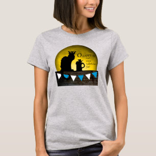 Chat Noir Oktoberfest with Beer T-Shirt