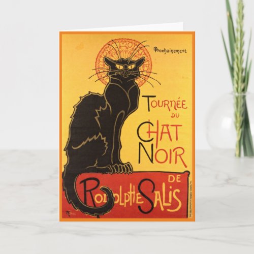 Chat Noir Steinlen Belle Epoque Vintage Art Card