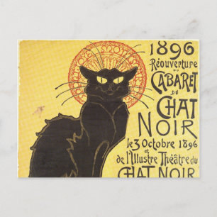 Chat Noir Steinlen Belle Epoque Vintage Art Postcard