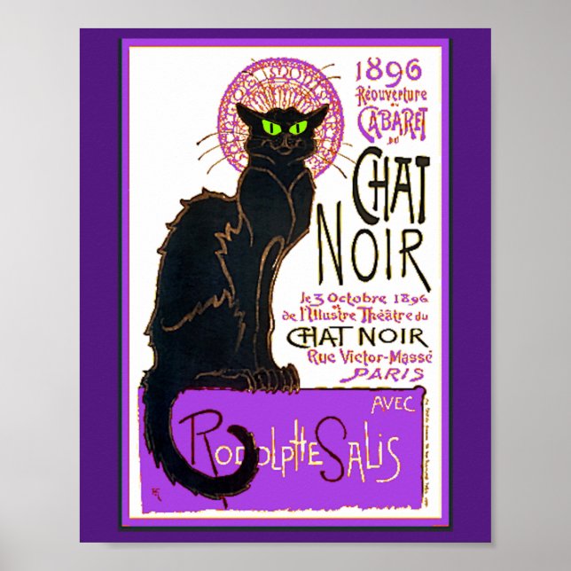 Chat Noir, Steinlen Fine Art, Poster (Front)