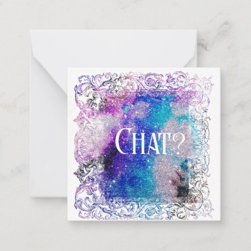   Chat  Relationship AP63 Flat Note Card
