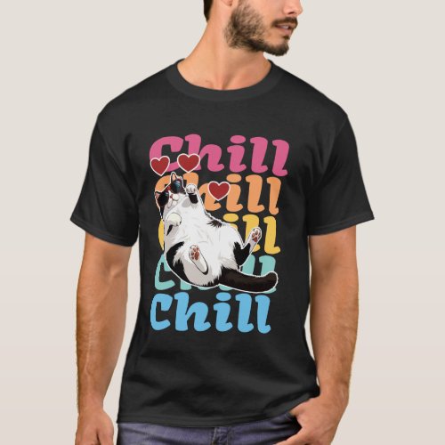 Chat Relax u2013 Chill Ambiance Happy Cat Relaxed T-Shirt