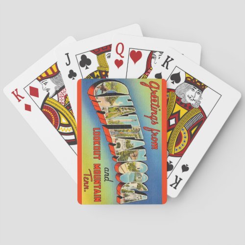 Chatanooga TN Retro Playing Cards