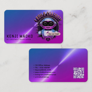 🤖Chatbot Developer Conversational AI Engineer NLP Business Card
