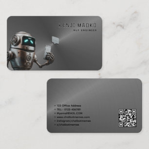 🤖Chatbot Developer Conversational AI NLP Engineer Business Card