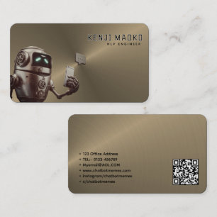 🤖Chatbot Developer Conversational AI NLP Engineer Business Card