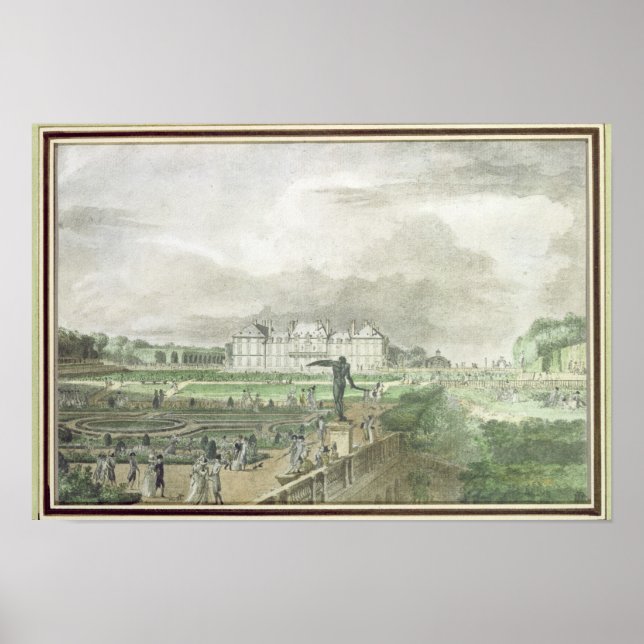 Chateau and Garden of Sceaux Poster (Front)