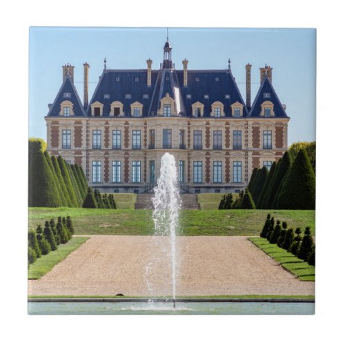 Chateau and parc de Sceaux in summer _ France Ceramic Tile