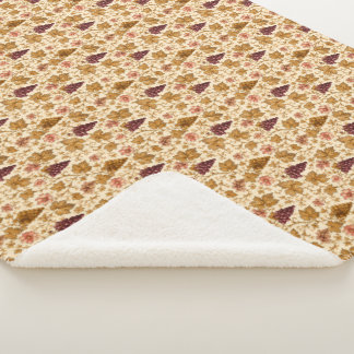 Château Bordeaux Botanical Grapes Mug Sherpa Blanket