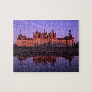 Chateau Chambord at sunset, Loire Valley, France Jigsaw Puzzle