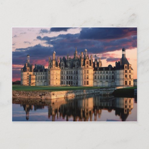 chateau de chambord CastleLoire Valley France Postcard
