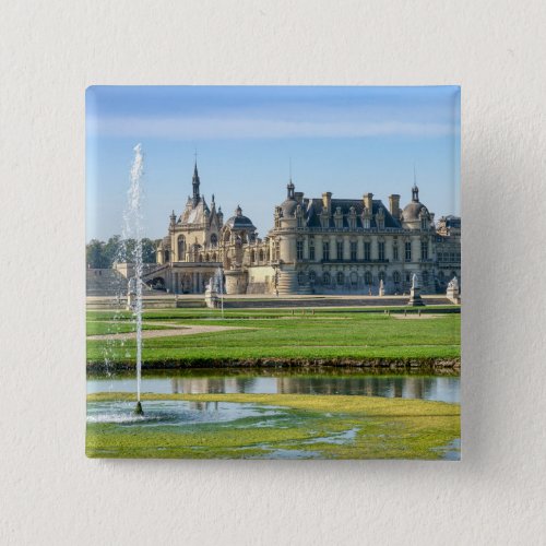 Chateau de Chantilly and Le Notre Garden _ France Button