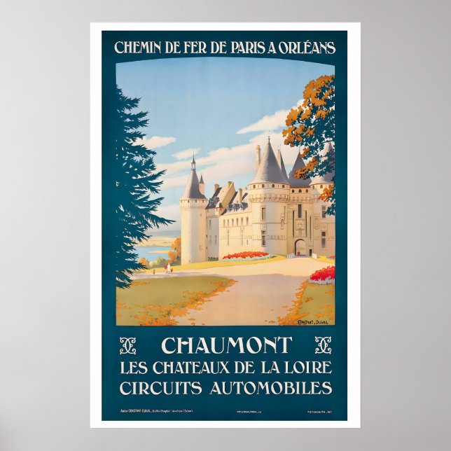 Chateau de Chaumont Chateaux of the Loire Valley Poster (Front)