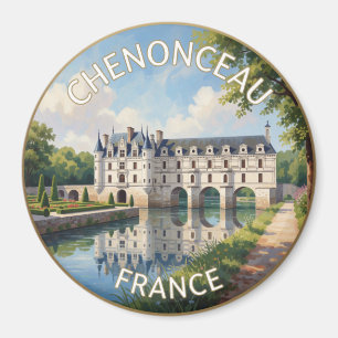 Château De Chenonceau France River Castle travel Magnet