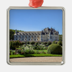 Chateau de Chenonceau in the Loire Valley - France Metal Ornament