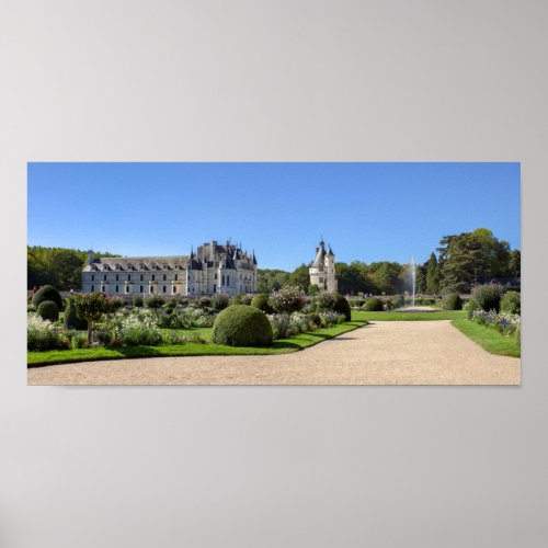 Chateau de Chenonceau in the Loire Valley _ France Poster