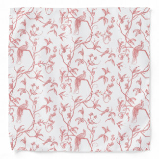 Chateau de Colombe Peacock toile bandana (pink)
