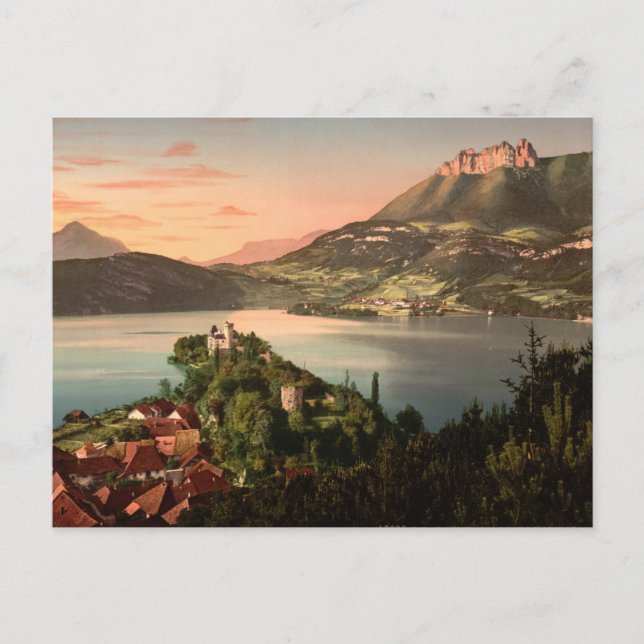 Chateau de Duingt, Annecy, France Postcard (Front)