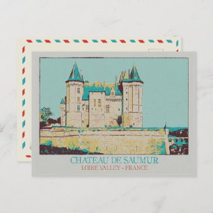 Château de Saumur in the Loire valley, France Postcard