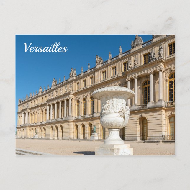 Chateau de Versailles facade - France Postcard (Front)